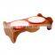 Wholesale Personalized Wood Pet Dog Cat Food Feeding Bowl Stainless Steel