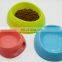 Colorful Multi-size Pets Feeder Single Water Bowl Neck Protection Anti-skip Cat Bowl