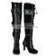 New Stylish Women heels Shoes Thigh High Boots Female Big Size 34-47 Stretch Faux Slim High Boots Over The Knee Boots