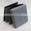 Gray modern fabric linen ottomans storage box stool high quality homely supply ottoman saving space