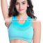 Quick dry nylon mixed gray yoga plain custom made sport bra women