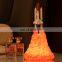 2021 new designer 3d print usb LED rocket shape bedroom lamp