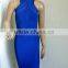 Summer dress wholesale luury 2016 new fashion blue halter sey women evening party bandage Dress Bandage Bodycon Women Wearing