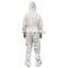 Anti static sterile waterproof consumable protective coverall hazmat suit ppe with non woven for lab use
