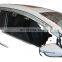 Chrome door visor side window deflector shade sun rain shield silver strips guard for Kia K3