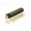 Dnenlink 2.54mm pitch Dual Row H4.0mm Concave contact Right Angle  Female Header  DIP type  PogoPin header