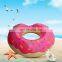 Hot sale PVC inflatable doughnut swim ring water supply on sports custom LOGO pool swimming ring
