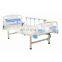 High Quality ABS Head Manual Single Crank Hospital Bed with Castors