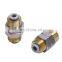 New Arrival PM Mini One Touch Push To Connect Fitting Brass Bulkhead union