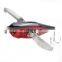 New Design 5 colors 12cm 34g Metal Wing Popper Bait Fishing Gear wholesale Topwater Fishing Popper