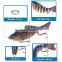 Classic 10cm 16g  5 colors  Pike Fishing Baits Hook 7 Segment Lifelike Skin Multi Joint Body Pike Lure