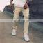 Custom reflective striped muscle trousers hip hop sweatpants men's jogging pants