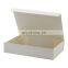 Ready stock shallow ivory color custom printing magnetic packaging gift box wholesale