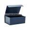 Custom luxury sturdy navy blue party festival present gift packaging cardboard gift boxes