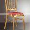 Factory manufacturer hotel banquet gold tiffany chivari chair plastic for outdoor