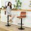 Sale modern stainless steel high counter leather bar stool bar chair