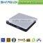 Silver Metal case fanless intel J1900 Quad core mini pc x86 with embedded win 7 OS