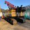 55 ton telescopic boom Crawler Crane SCC550TB with five section 42m arm Euro III price