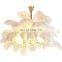 Modern Luxury Ostrich Feather Ceiling Lamps Newest Pendant LED Lights For Living Room Bedroom