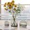 Modern Wholesale Nordic Handmade Centerpieces Cylinder Large Flower Frosted Crystal Glass Vase Wedding Decoration Modern Vase