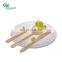 Eco friendly biodegradable food packaging wood camping disposable fork knife spoon with wooden handle