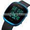 SKMEI 1843 top selling digital silicone plastic watches stainless steel caseback japan movement watch men chronograph