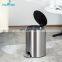 Fashion Embedded Lid 3L 5L 12L Pedal Can Metal Garbage Bin with Soft Close Fingerprint-proof