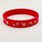Promotional High Quality Christmas Silicon Wrist Band Custom Printing Cartoon Silicone Bracelet