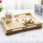 new natural bread design wood tray for food