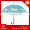 Facebook Curve Handle Metal Shaft Straight Dog Print Umbrella