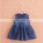 2016 high quality girls casual cotton summer denim skirt long dress&dresses casual