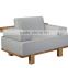 Modern livingroom funiture luxury classic european fabric I-shape sofa set with wood frame