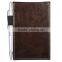 Custom Wholesale Good Quality Brwon Leather Cover Pocket Notepad