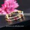 High Quality Style Hollow 18K Gold Plated Square Crystal Bangle Best Gift