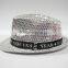 New arrival fashion polyester mens fedora hat