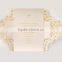 Elegant & romantic cream laser cut floral pattern wedding invitation for wedding