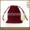 Custom Cheap High Quality Draw String Velvet Jewelry Pouch