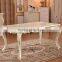 European classic luxury wooden dining room sets white carving dining table