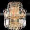 Gold crystal wall mount led light