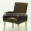 Modern Genuine Leather with Arc Armrest design Hotel chair/Dining Chair/Restaurant Chair (KY-2615-OAK)