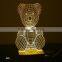 Dimmable 3D Led Table Lamp with Touch Switch