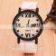 Wooden Style women men watches fashion wristwatches leather strap quartz watches analog quartz clocks