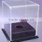 high quality acrylic clear cube custom display baseball box with lid