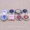 Hot sale square rose gold bag purse hanger/ foldable bag purse holder with epoxy sticker logo
