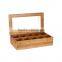 BSCI certificated wooden tea box with glass top                        
                                                Quality Choice