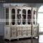 classical Europe Style Wooden Bookcase with White Color