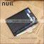 Top layer cow branded black wallet leather card holder with money pocket