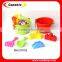 2015 new beach toy set,bucket,sand mold ,spade