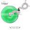 Hot selling new fashion green circle pendant jewelry set, necklace and earrings Jewelry Sets