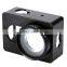 Aluminum Protective Shell Frame Case W/Mount lens cover Case + UV Filter for XIAOMI Yi Camera Black